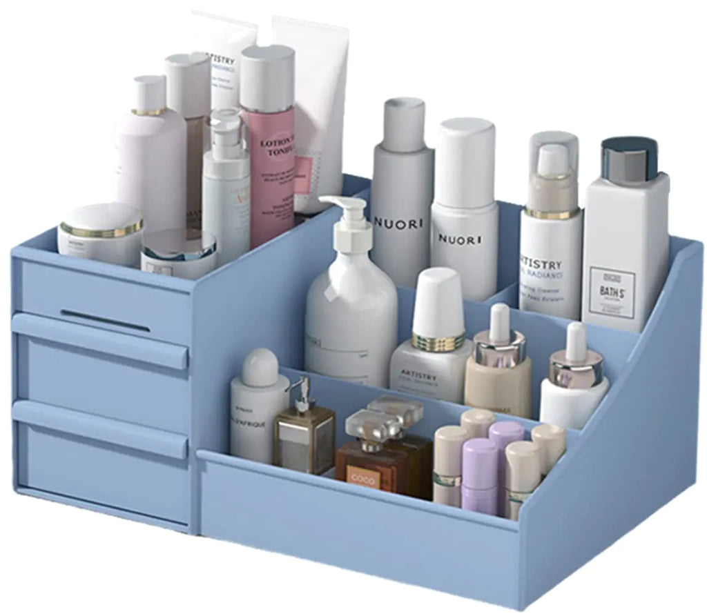 Makeup Desk Organizer with Drawers – Teal