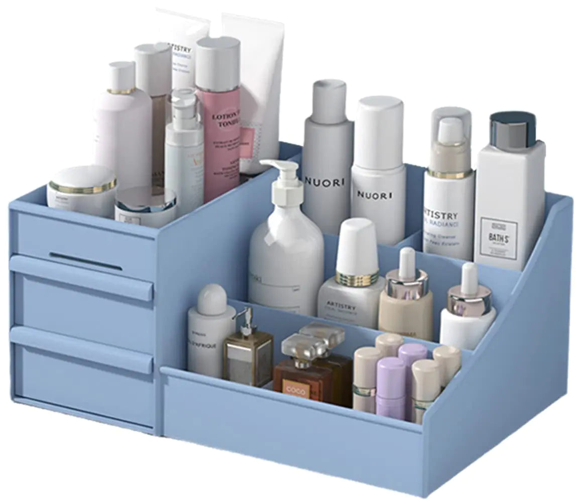 Makeup Desk Organizer with Drawers – Teal